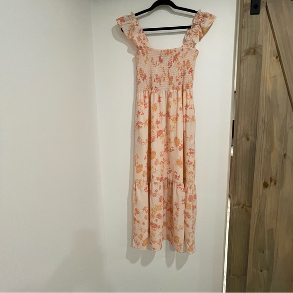 French Connection Drape Floral Frill Dress XS - Picture 6 of 6